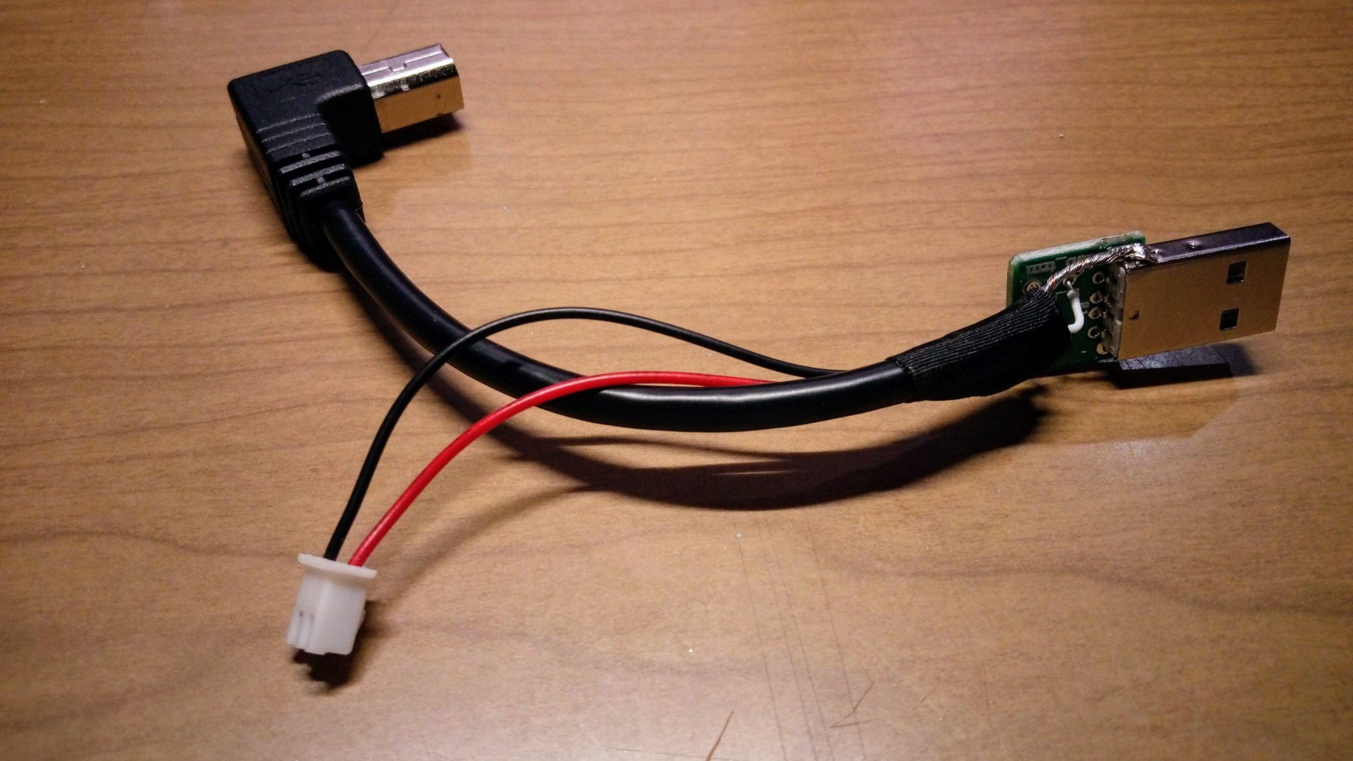 外部電源方式USBケーブル